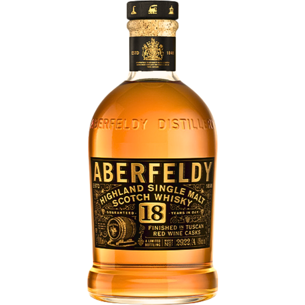 Aberfeldy 18 Year Old Single Malt Finished In Tuscan Red Wine_Hollywood Beverage