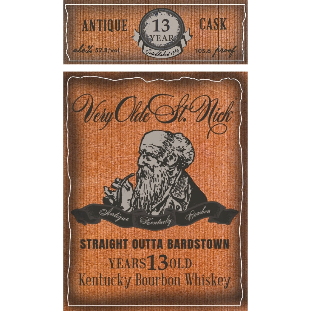 Very Olde St. Nick Straight Outta Bardstown 13 Year Old Bourbon_Hollywood Beverage