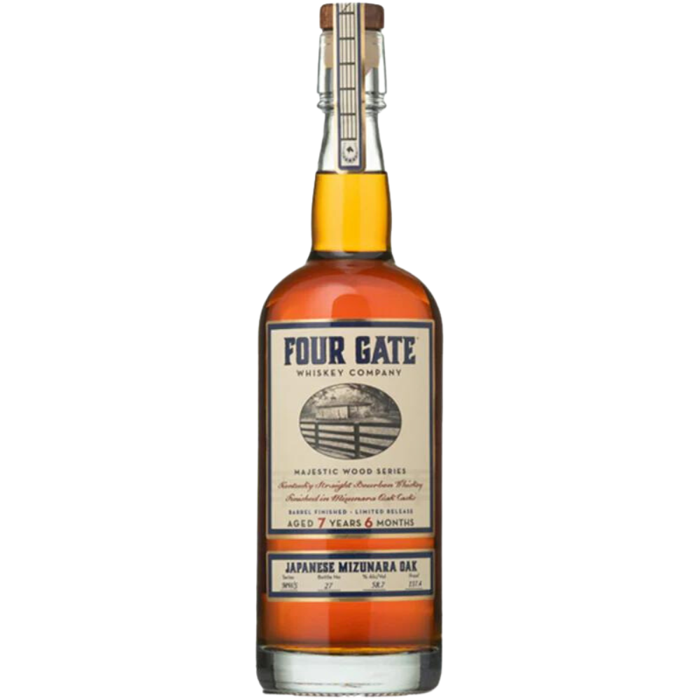 Four Gate Majestic Wood Series 'Japanese Mizunara Oak' Bourbon_Hollywood Beverage