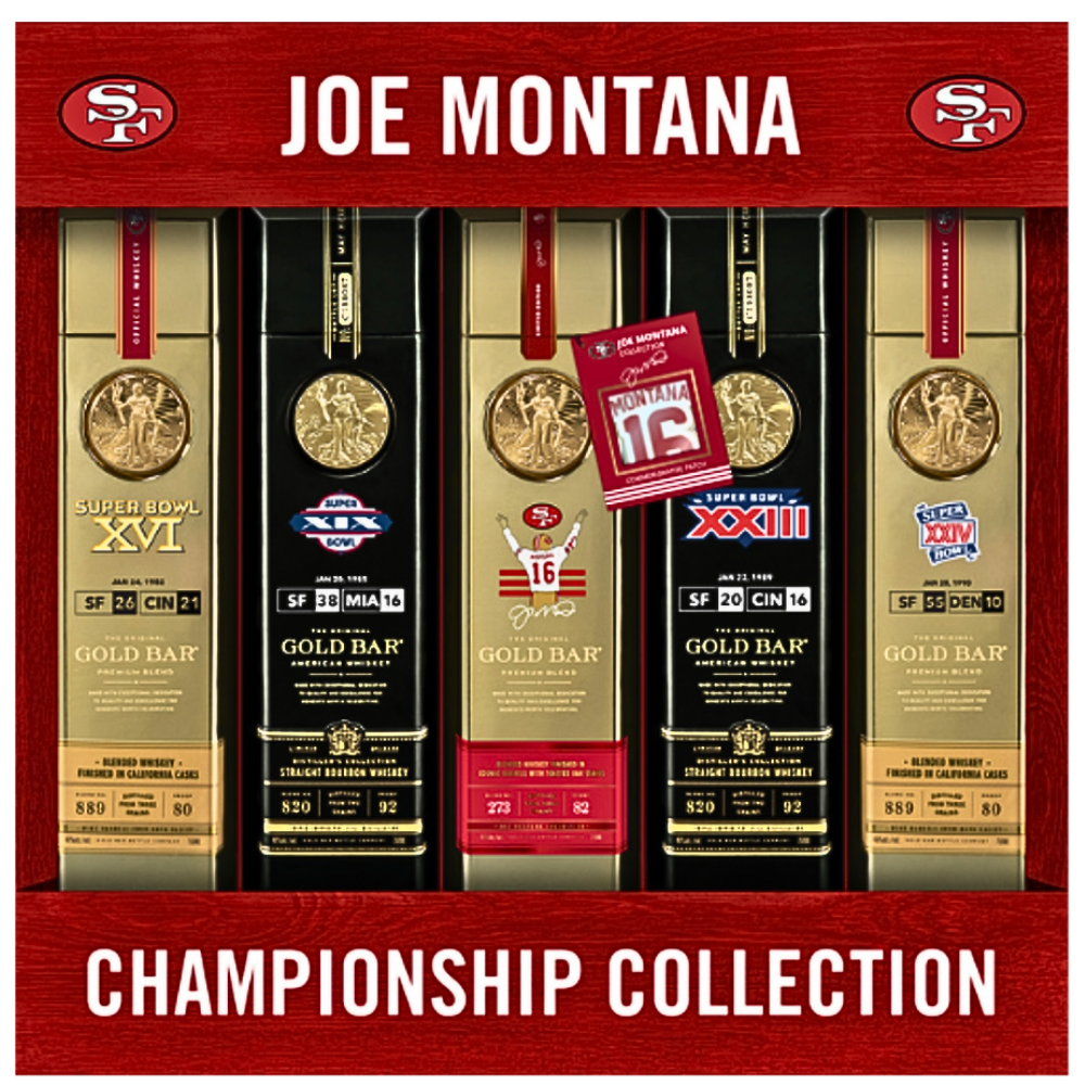 Gold Bar Whiskey Joe Montana Championship Collection_Hollywood Beverage