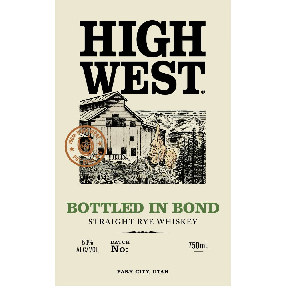 High West Bottled In Bond Straight Rye Whiskey_Hollywood Beverage