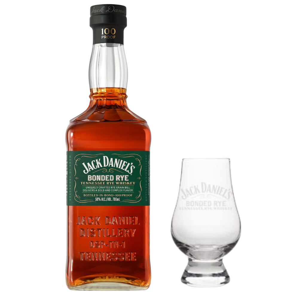 Jack Daniel's Bonded Rye With Glencairn Glass_Hollywood Beverage