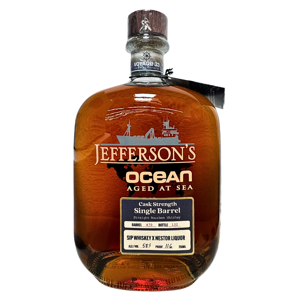 Jefferson's Voyage 33 Cask Strength Single Barrel 'Sip Whiskey X Hollywood Beverage'_Hollywood Beverage