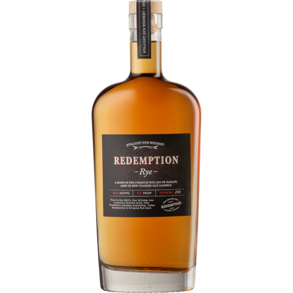 Redemption Rye 92 Proof_Hollywood Beverage