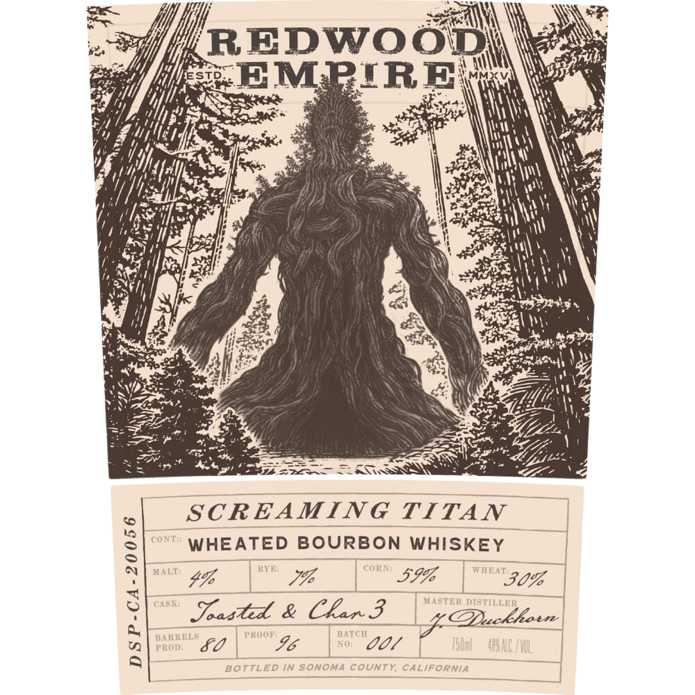 Redwood Empire Screaming Titan Wheated bourbon_Hollywood Beverage