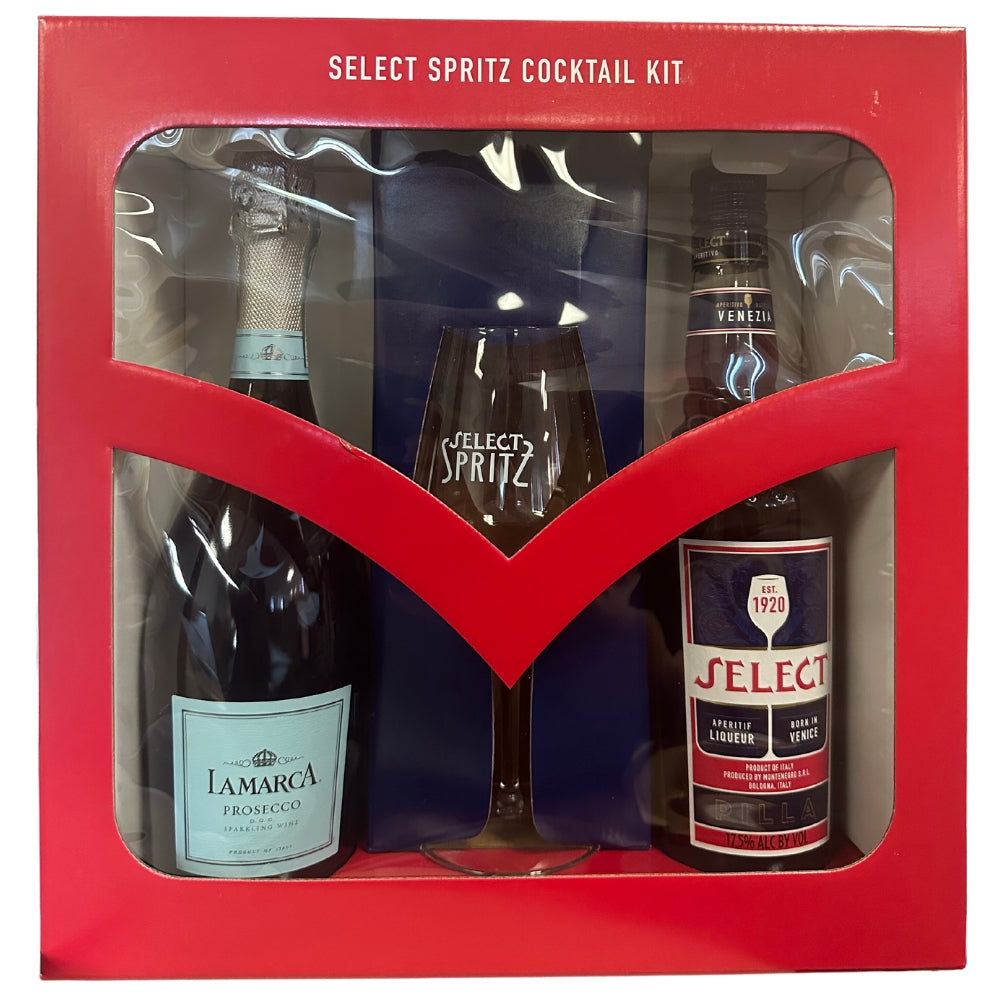 Select Spritz Cocktail Kit W/ Lamarca Prosecco and Glass_Hollywood Beverage