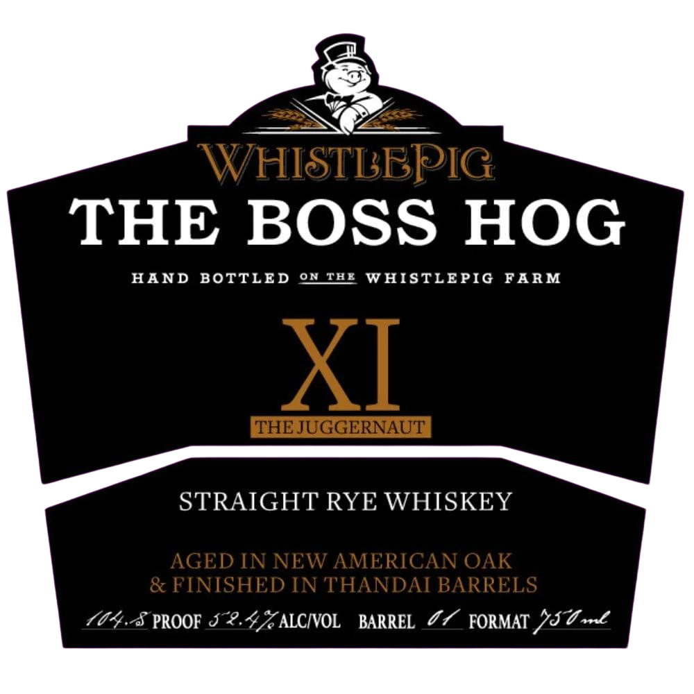 WhistlePig Boss Hog XI The Juggernaut Rye Whiskey_Hollywood Beverage