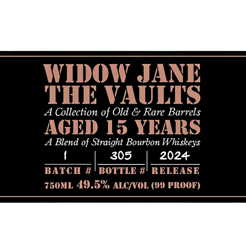 Widow Jane The Vaults Aged 15 Years 2024 Release - Hollywood Beverage