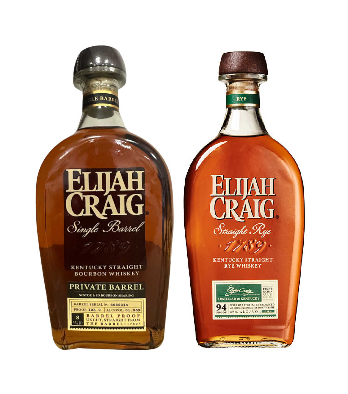 Elijah Craig Private Select Barrel Proof 'The Elijah Craig Run' 123.9 PF Bundle - Hollywood Beverage