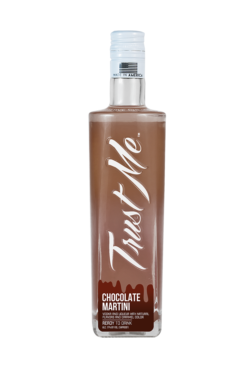 Trust Me Vodka Bottled Cocktail - Chocolate Martini 375ml - Hollywood Beverage