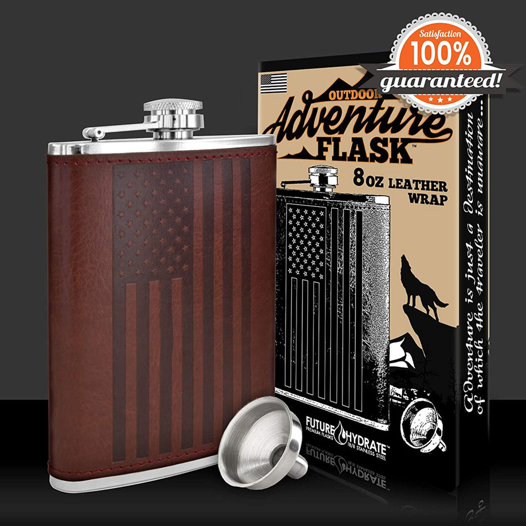 American Flag Flask - 8 Oz_nestor liquor