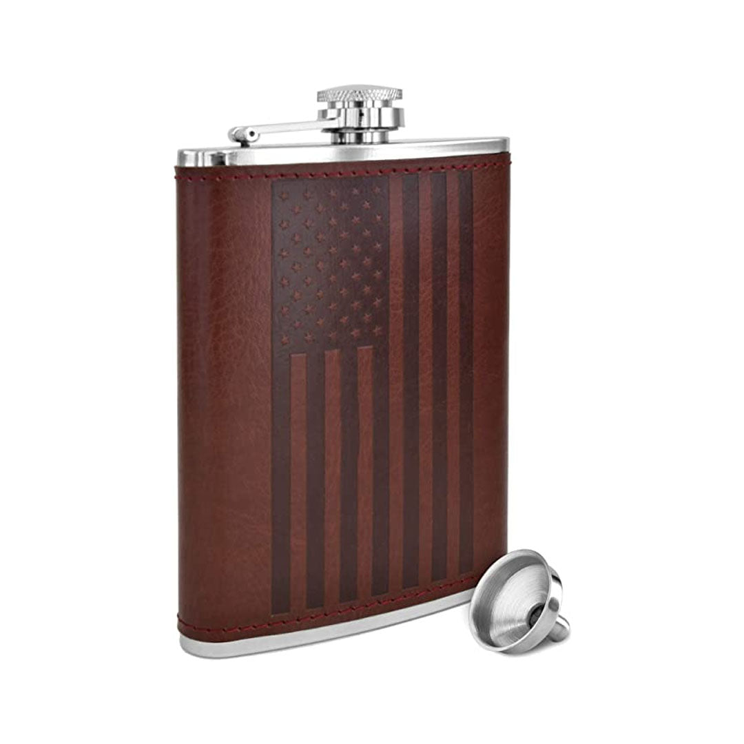 American Flag Flask - 8 Oz_nestor liquor