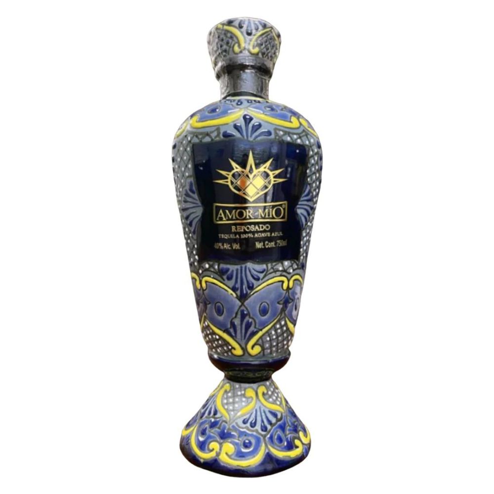 Amor Mio Reposado Tequila Ceramic 750ml - Hollywood Beverage