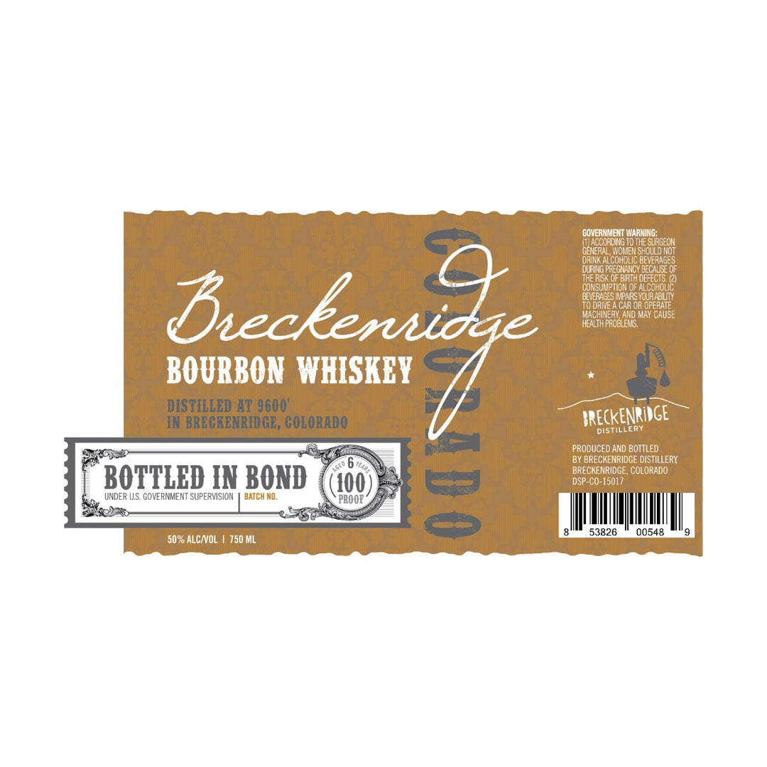 Breckenridge Bourbon Whiskey Bottled In Bond 750ml_nestor liquor