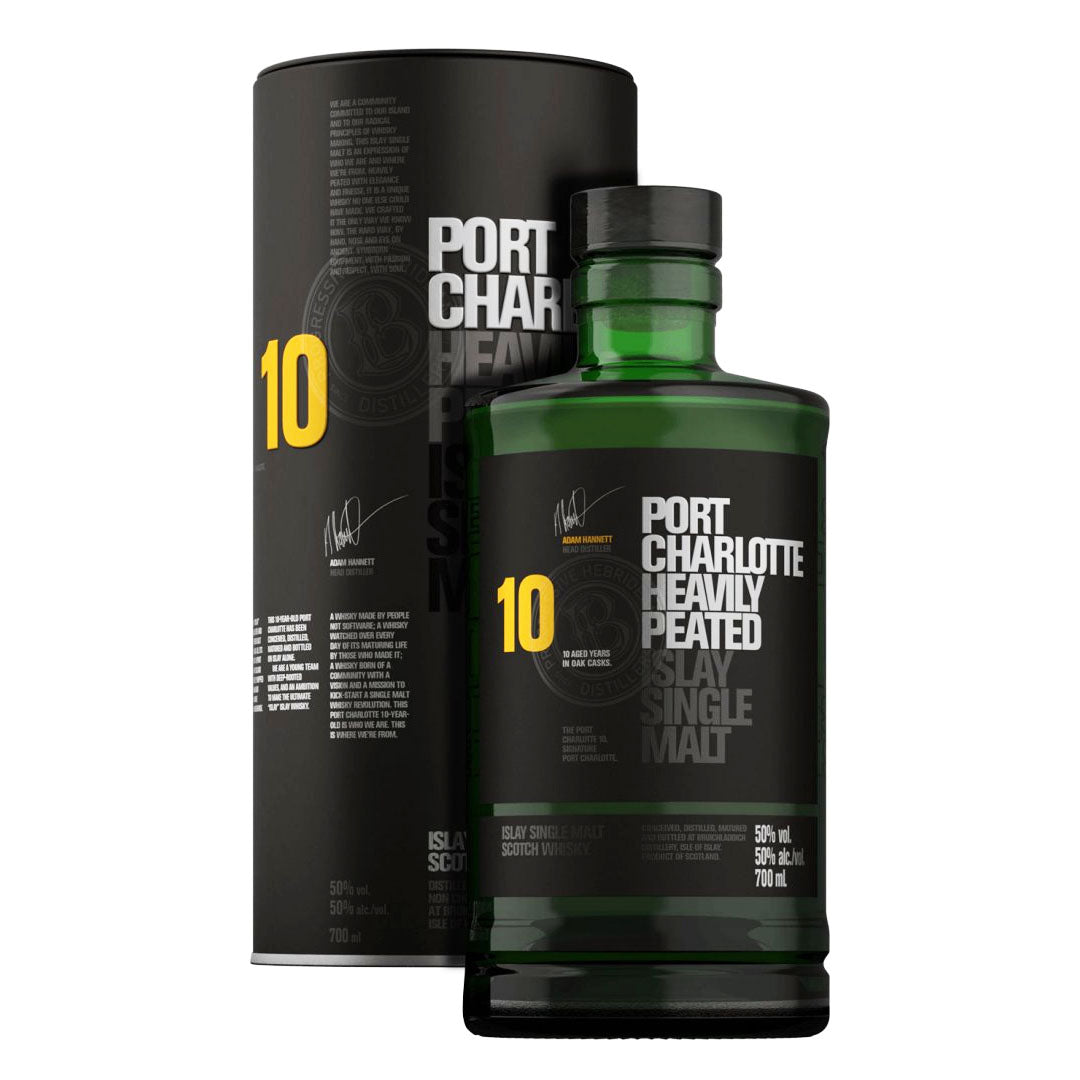 Bruichladdich Port Charlotte 10 Year Old Heavily Peated Islay Single Malt 700ml_nestor liquor