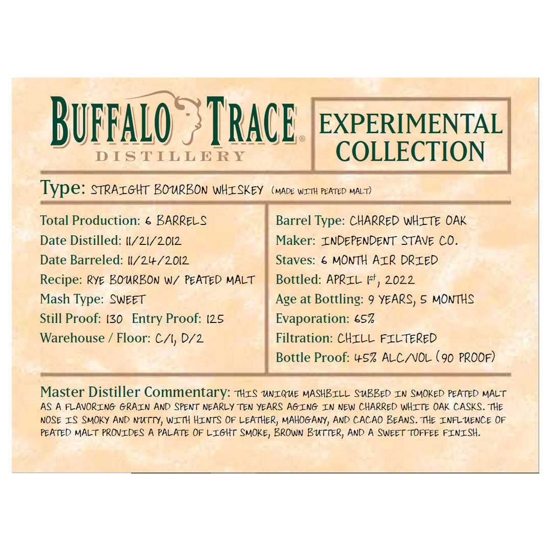 Buffalo Trace Experimental Collection Straight Bourbon Whiskey -Hollywood Beverage