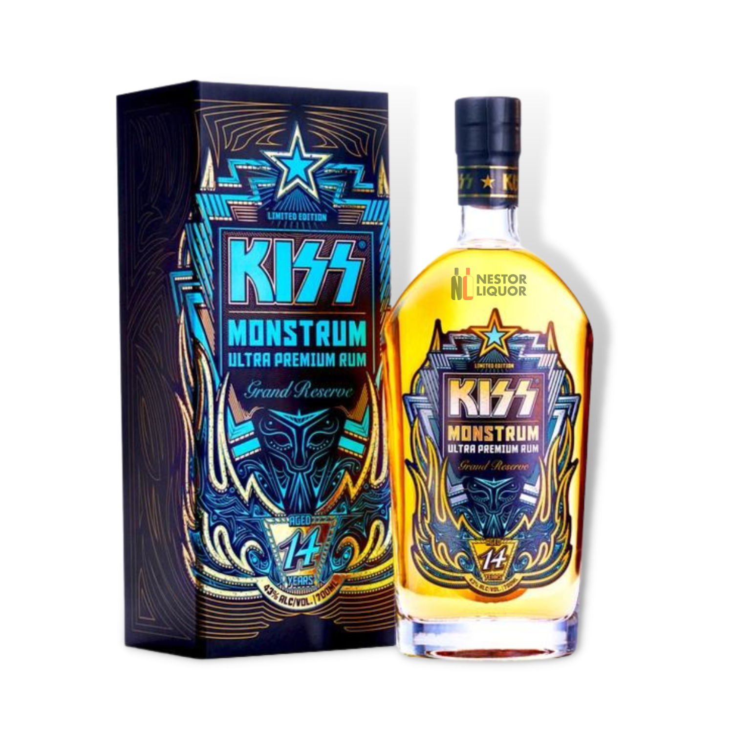 Kiss Monstrum Ultra Premium Rum 700ml - Hollywood Beverage