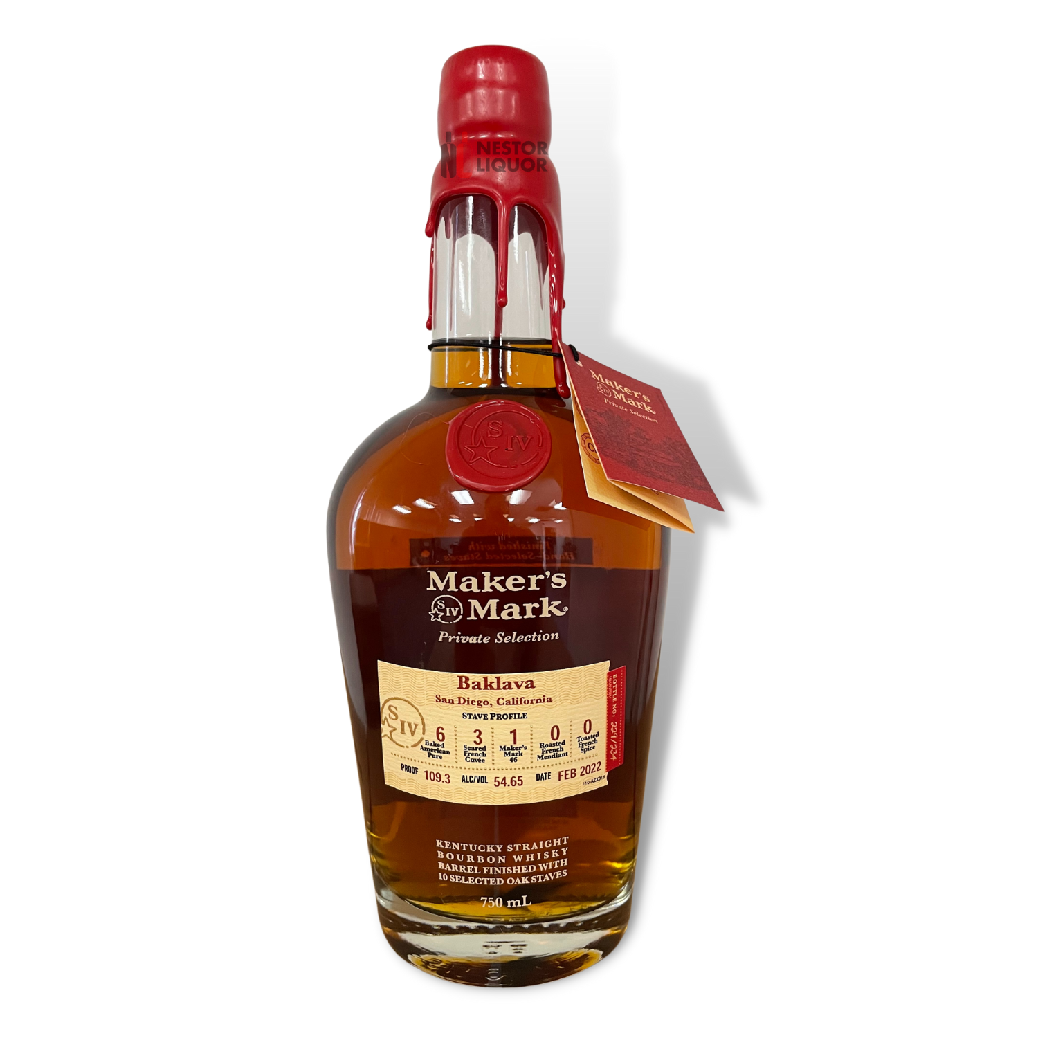 Maker's Mark Private Selection Sip Whiskey X Hollywood Beverage 'Baklava' 750ml_nestor liquor