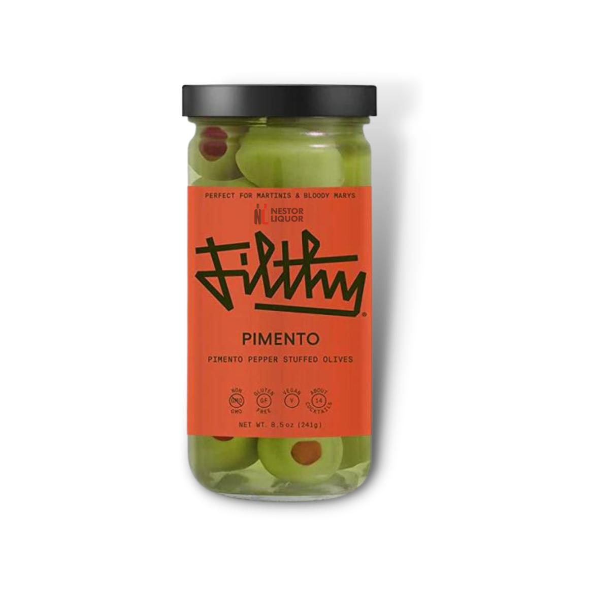 Filthy Pimento Olives 8.5oz_nestor liquor