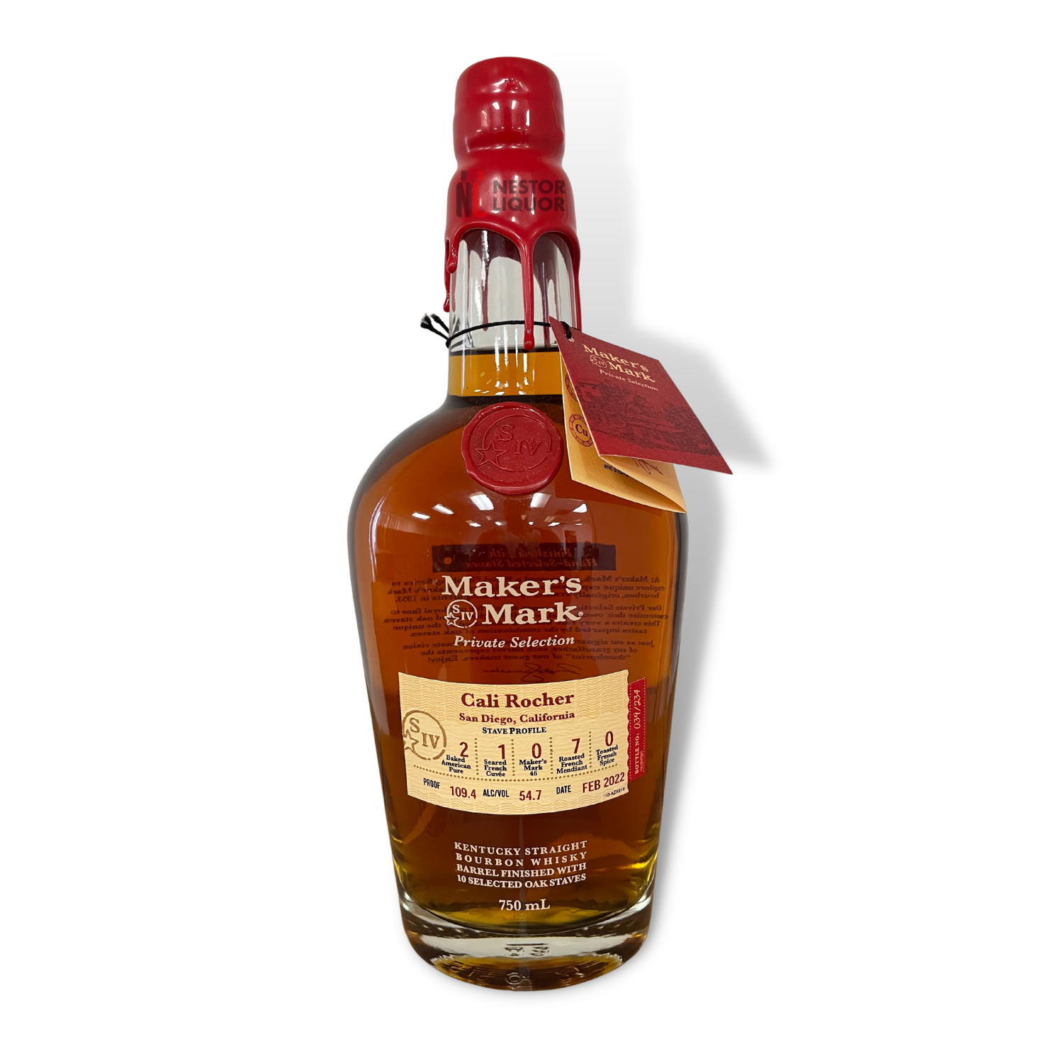 Maker's Mark Private Selection Sip Whiskey X Hollywood Beverage 'Cali Rocher' 750ml_nestor liquor