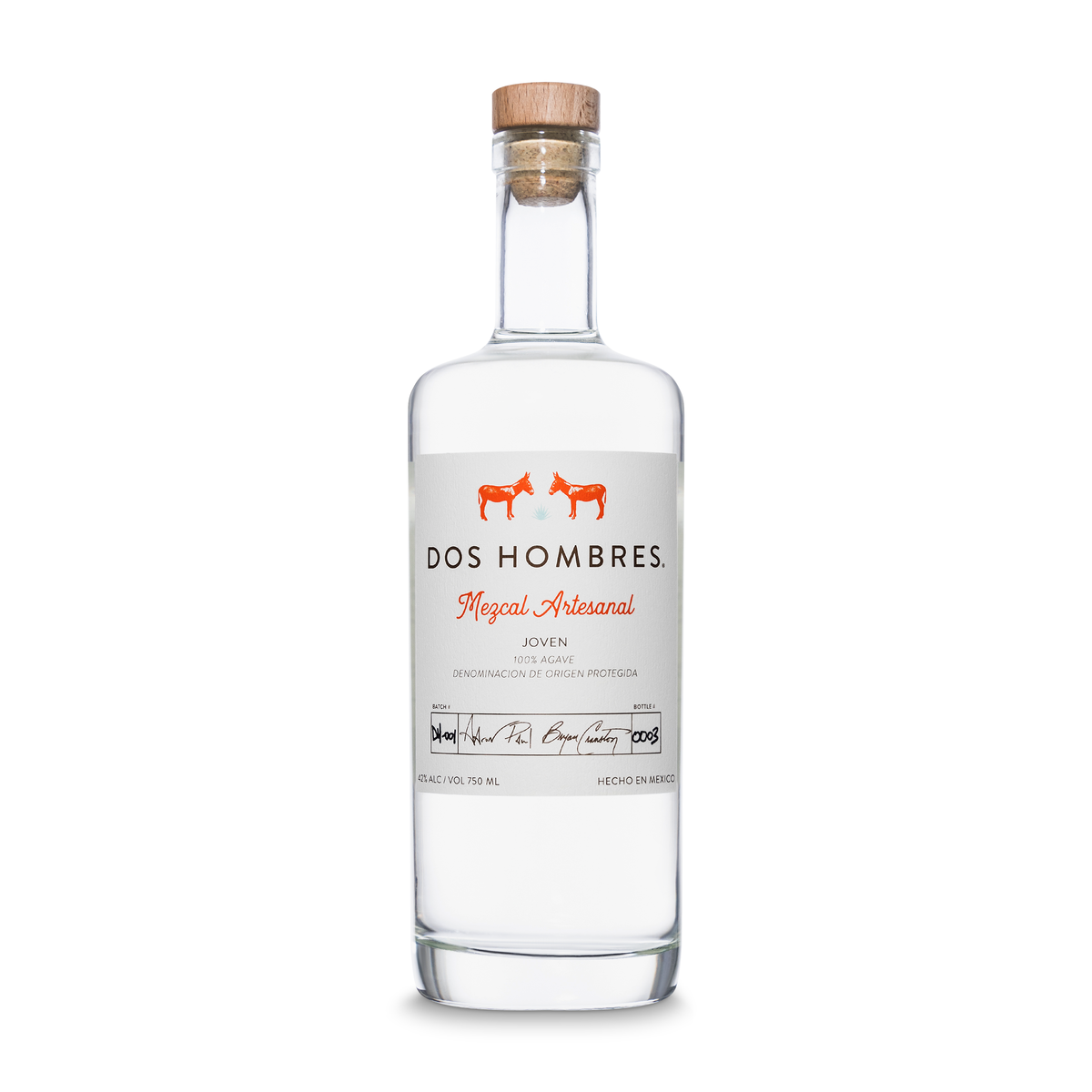 Dos Hombres Mezcal Espadin Joven 750ml_nestor liquor