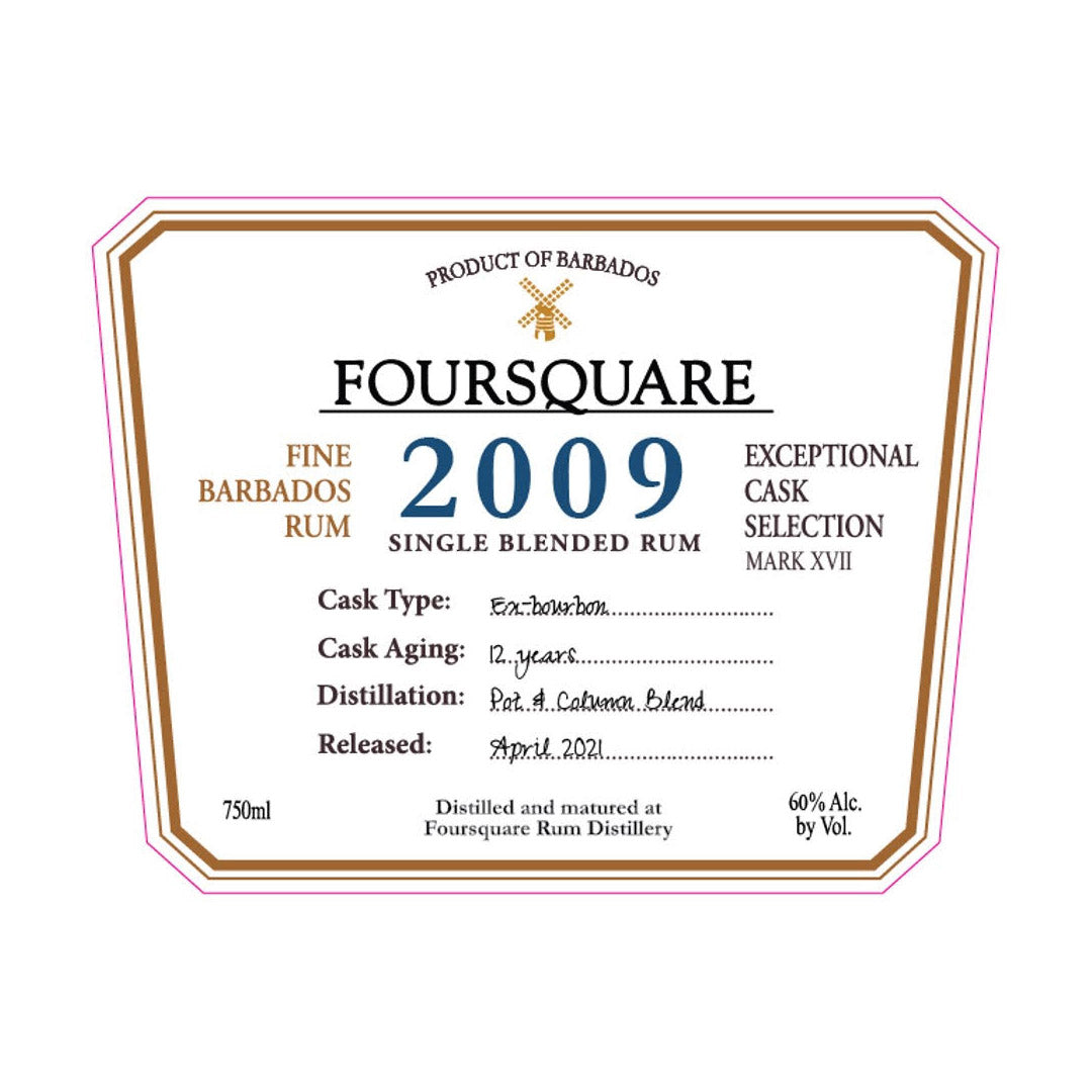 Foursquare 2009 Single Blended Rum 750ml_nestor liquor