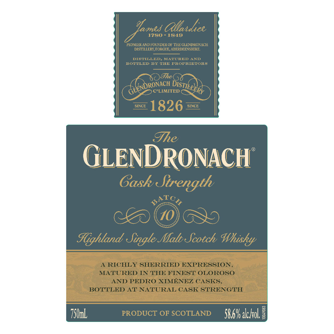 Glendronach Batch 10 Cask Strength 750ml_nestor liquor