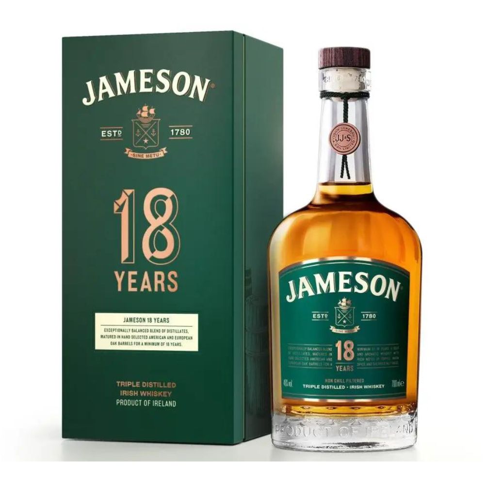 Jameson 18 Year Irish Whiskey 92PF - Hollywood Beverage