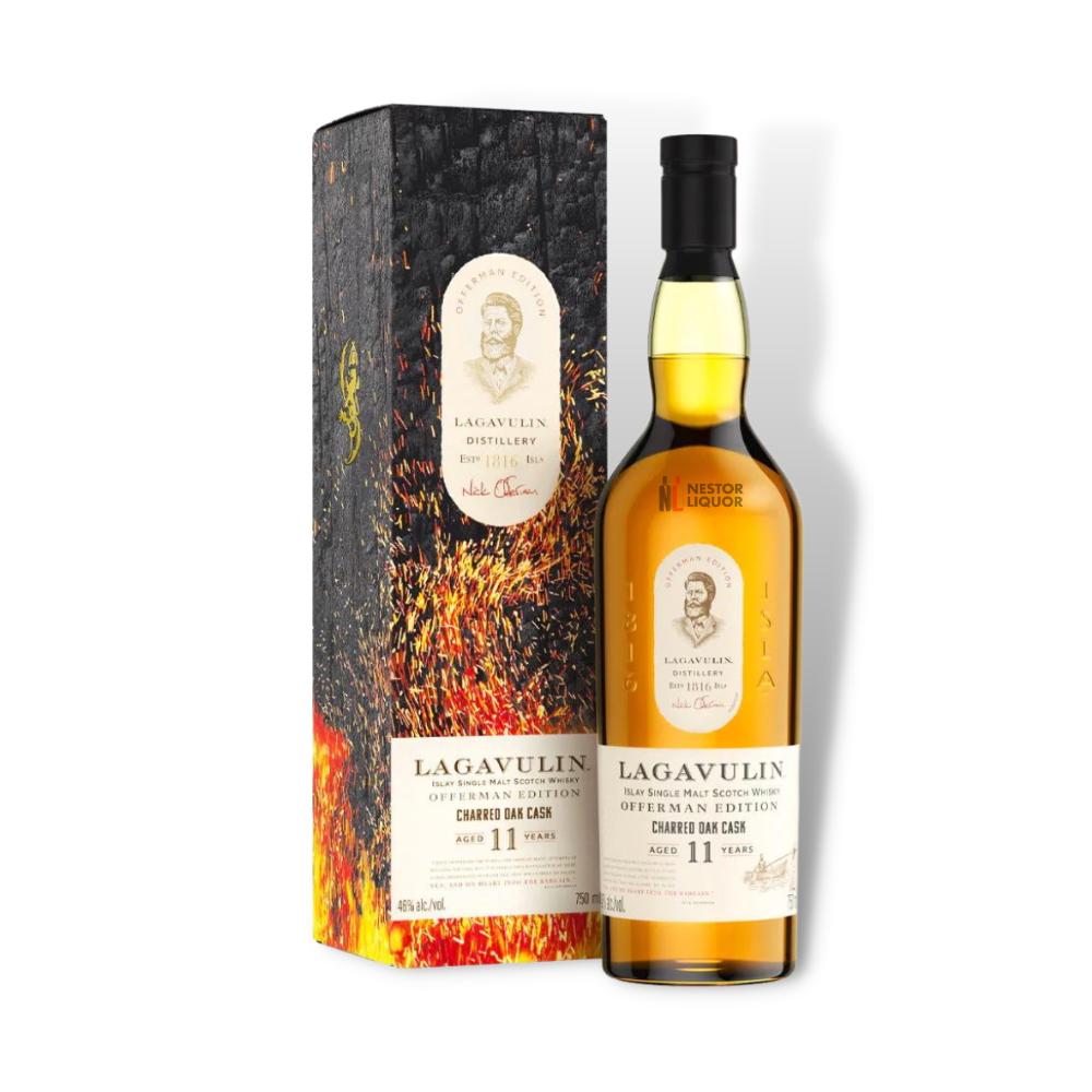 Lagavulin Offerman Edition 11 year Charred Oak Cask 750ml - Hollywood Beverage