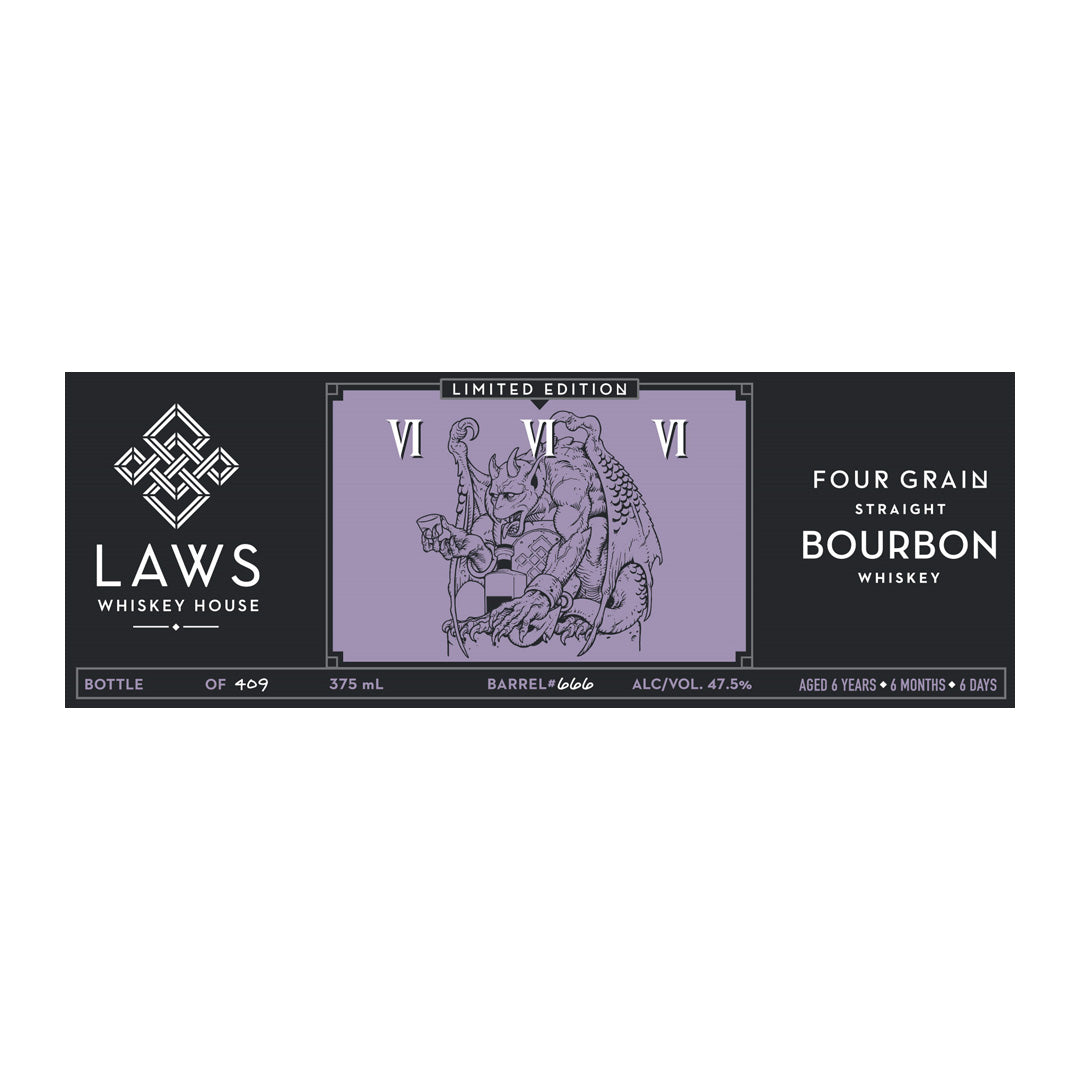 Laws VI VI VI Four Grain Straight Bourbon Whiskey Limited Edition 375ml_nestor liquor