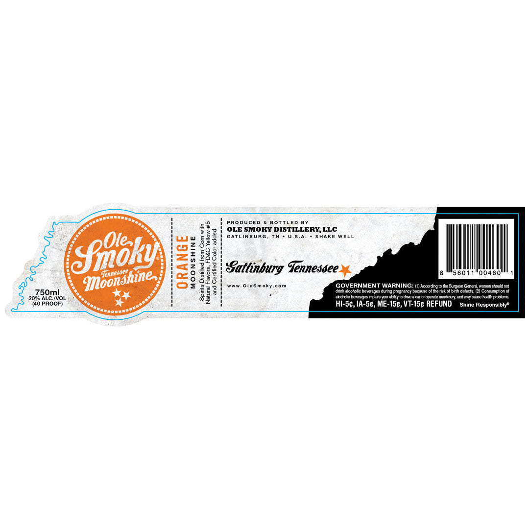 Ole Smoky Orange Moonshine 750ml_nestor liquor