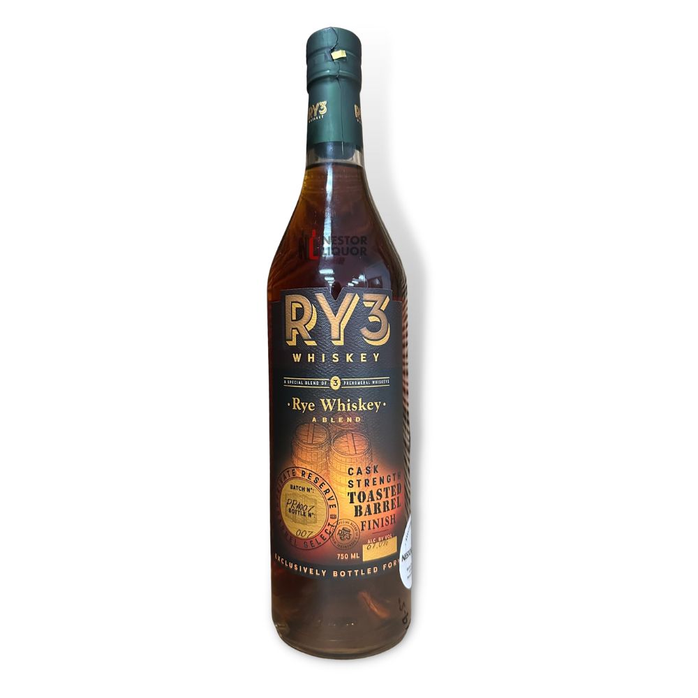 Ry3 Rye Whiskey Cask Strength Toasted Barrel Finish - Hollywood Beverage