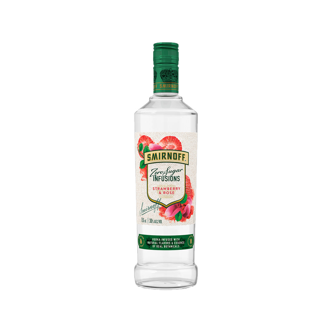 Smirnoff Sugar Free Strawberry Rose Infusion Vodka 750ml_nestor liquor