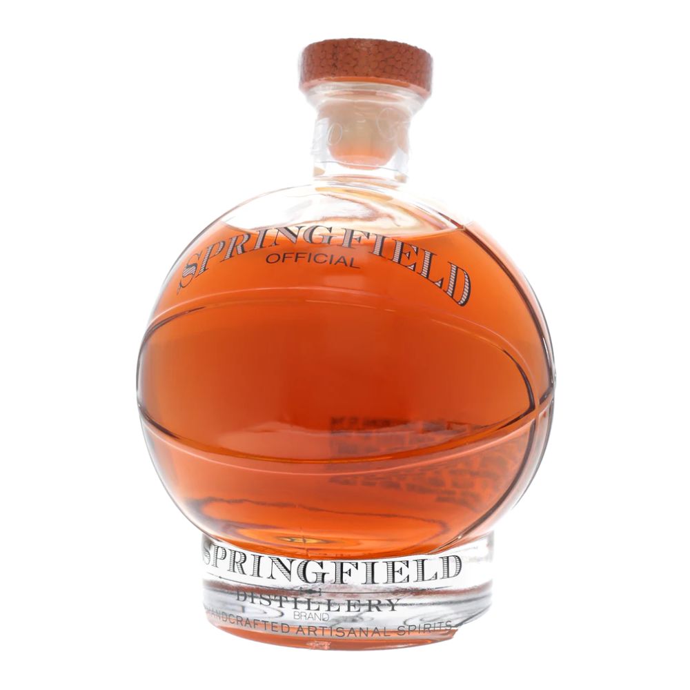 Springfield Distillery Bourbon Whiskey in a Basketball Decanter - Hollywood Beverage