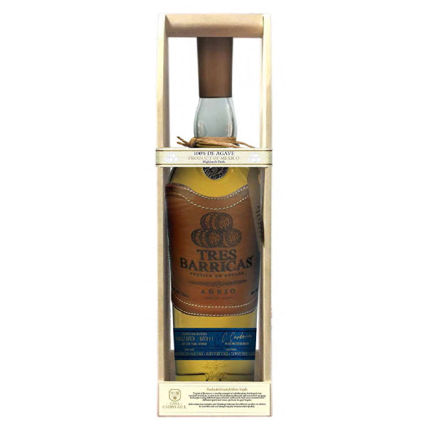 Tres Barricas 100% Agave Anejo Tequila 750ml_nestor liquor