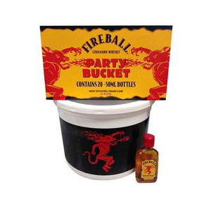 Fireball Cinnamon Whisky Party Bucket 20 50ml Btls_nestor liquor