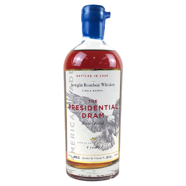 The Presidential Dram 4-Year Old Barrel Proof Staight Bourbon Whiskey 2020 750ml_nestor liquor