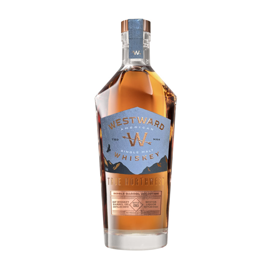 Westward Single Barrel Selection by Hollywood Beverage & Sip Whiskey 750ml_nestor liquor